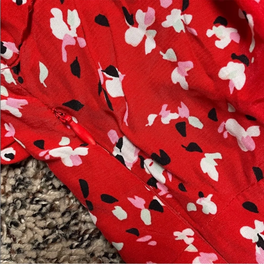 A New Day Flutter Sleeve V Neck Floral Blossom Red Maxi Dress Var Sizes | NWT - Picture 6 of 7